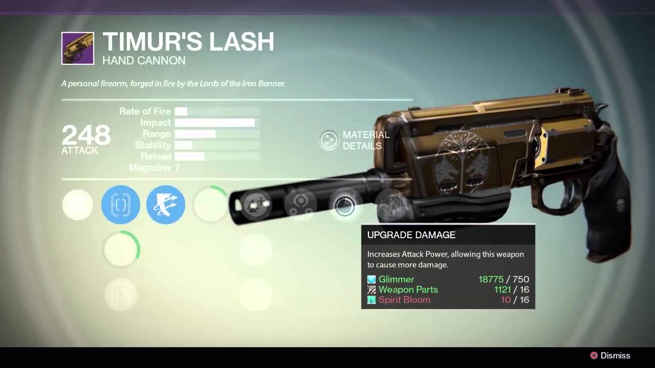 Iron banner drops