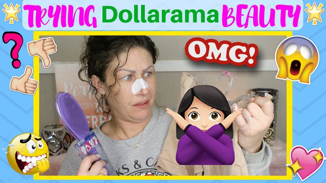 💦Testing DOLLARAMA BEAUTY Products.💦 GOLD Face Mask??? YIKES!! Amanda