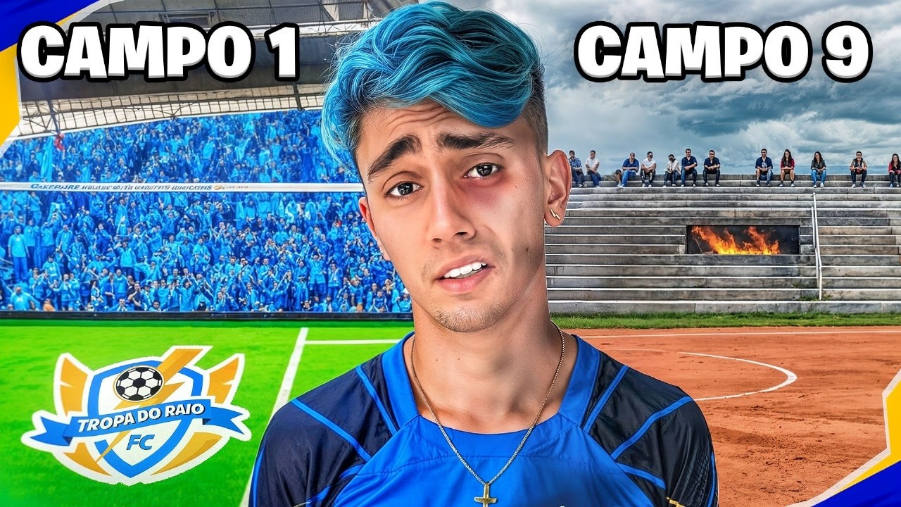 JOGUEI EM 10 CAMPOS DIFERENTES EM 24 HORAS!