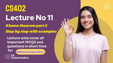 CS402 Theory of Automata | Lecture 11: Kleene