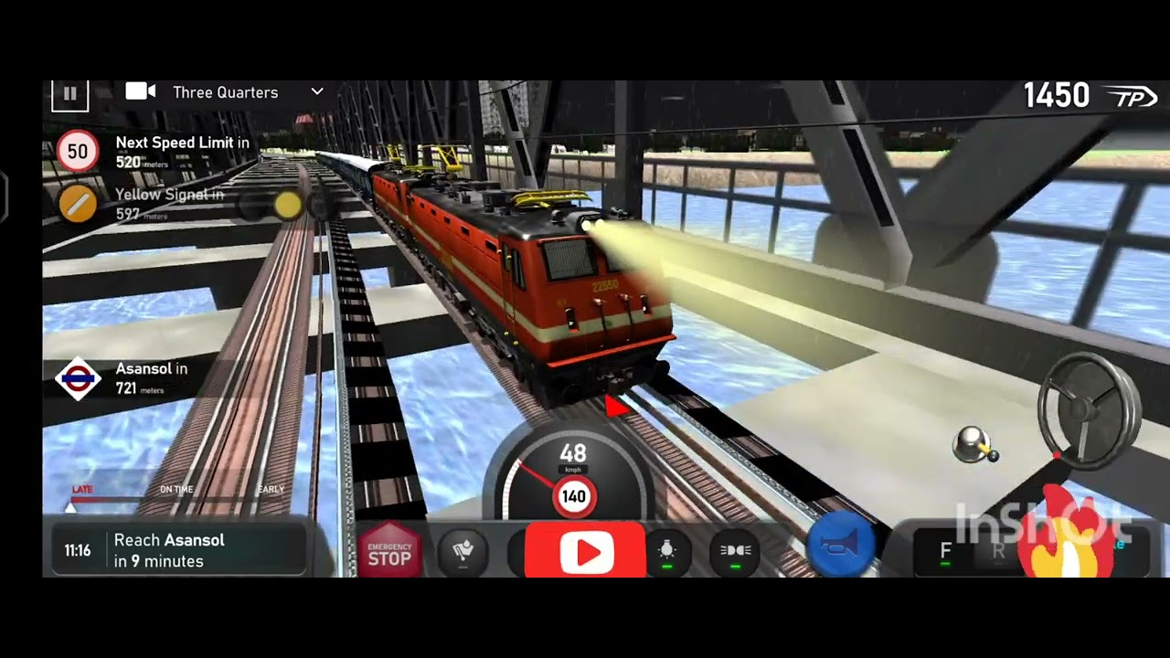 HOWRAH JUNCTION TO ASANSOL, DOUBLE ENGINE DRIVE TRAIN SIMULATION RIDE