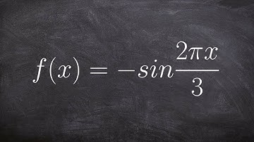 Graphing a Trigonometric Graph Sine with a Reflection
