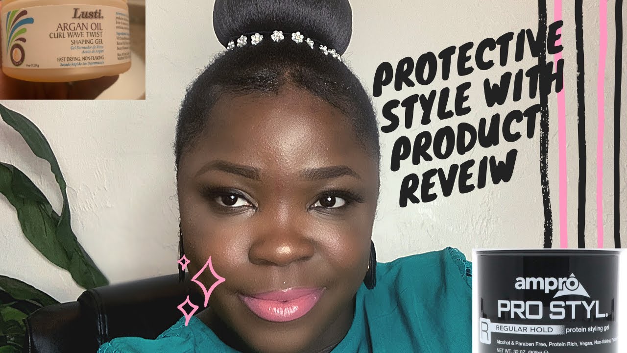 GEL IT DOWN! for 4c hair Protective Hairstyle Plus Outre Hair Bun