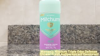 In Hand Review of Mitchum Women Gel Antiperspirant Deodorant, Shower Fresh