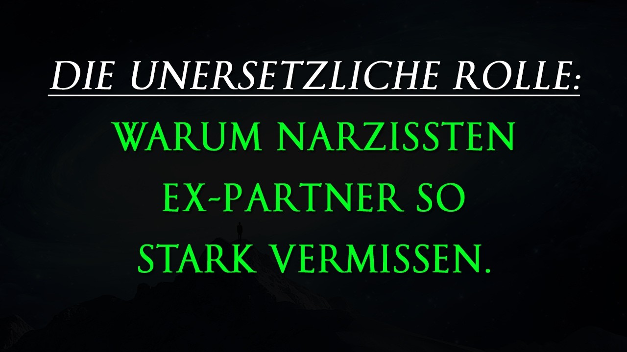 Narzissten vermissen dich: Warum du für einen Narzissten unersetzlich bist | Narzissmus
