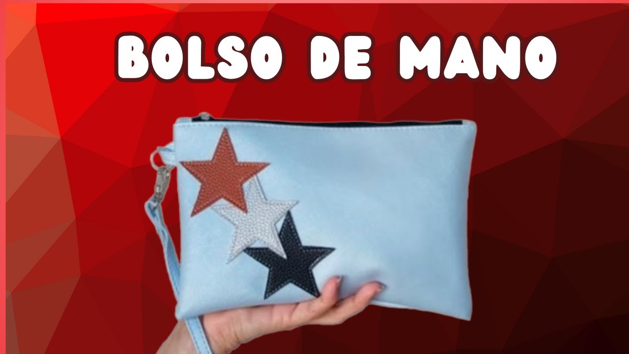 COMO HACER UN BOLSO DE MANO CON ESTRELLAS PASO A PASO