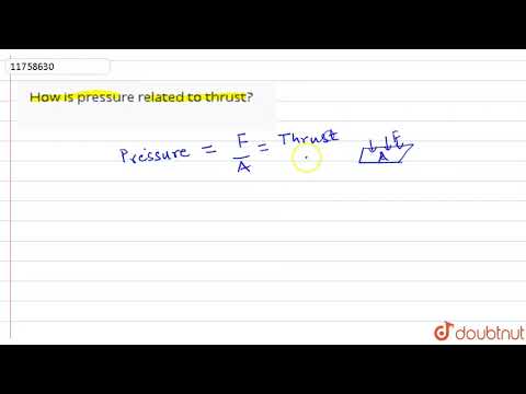 How is pressure related to thrust?