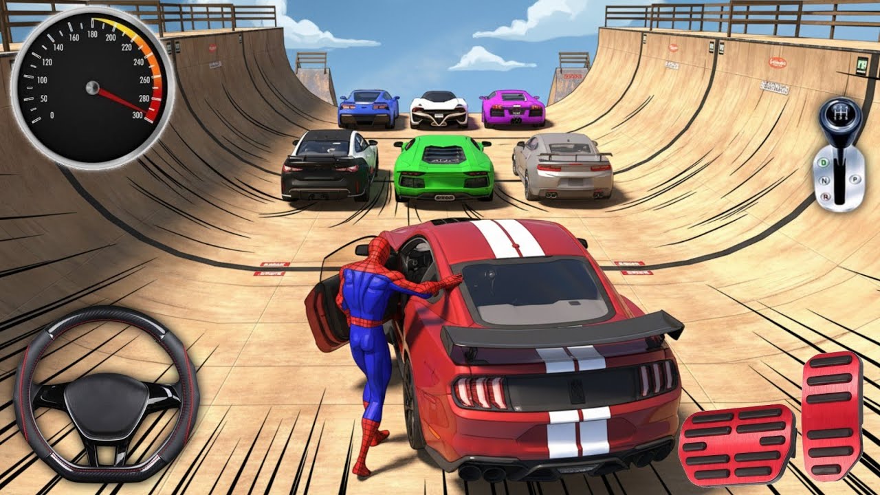 Extreme Mega Ramp Car Stunt  | All Supercars on Impossible Tracks | Android Gameplay 