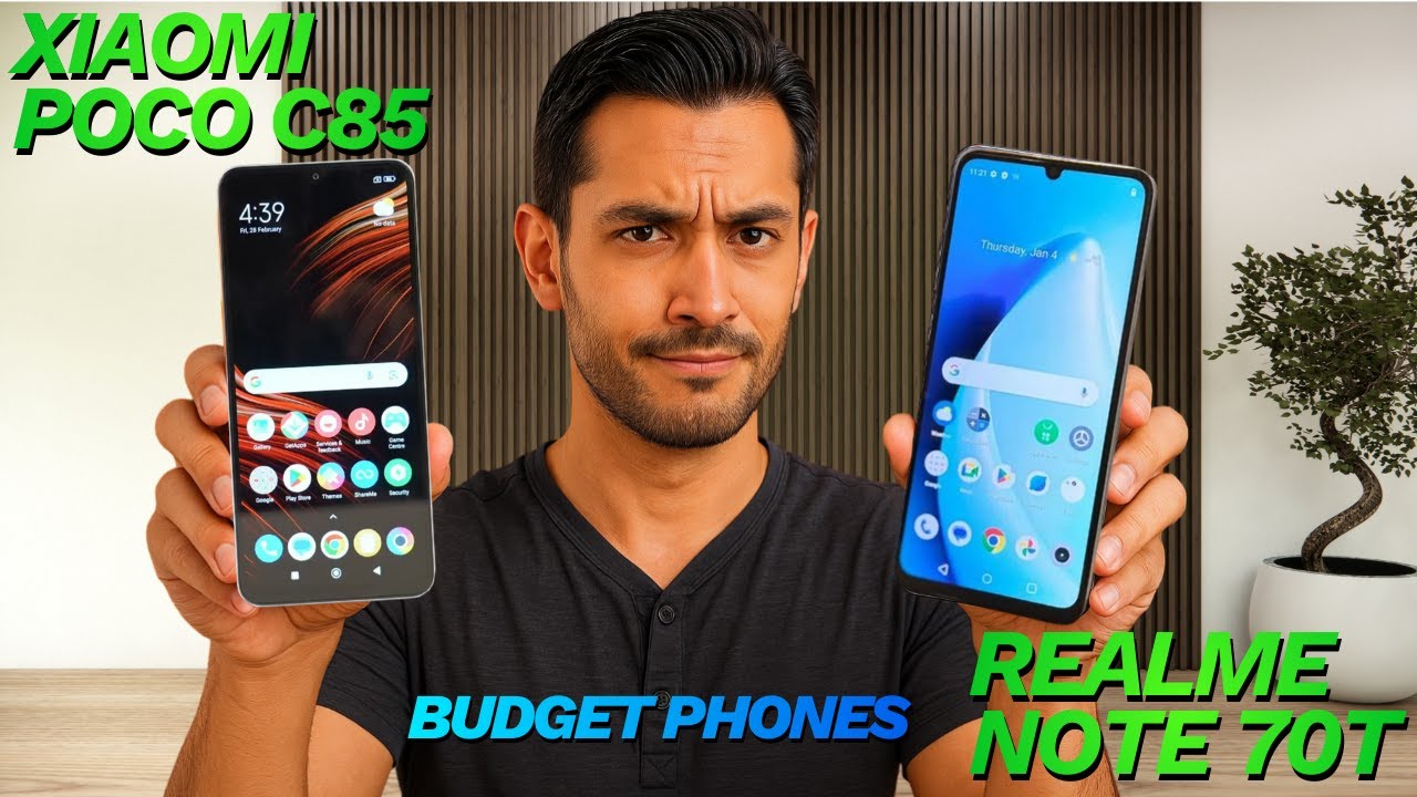 Xiaomi Poco C85 vs Realme Note 70T | Full Comparison 🔥 Which One
