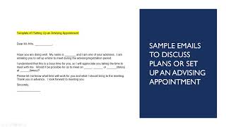 Completion Plan Project - Contacting Your Advisor and Registering