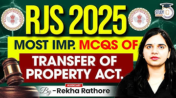 Most Important MCQs of Transfer of Property Act for RJS & all judiciary exams | studyiq judiciary