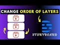 How to Change or Switch the Order of Layers in Descript Storyboard