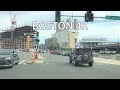 Boston 4K - Seaport District - Driving Downtown