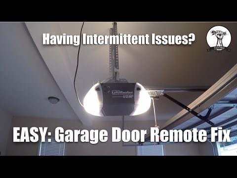 EASY: Garage Door Opener Not Working or Intermittent Fix - YouTube