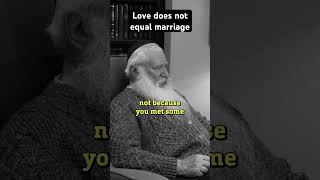 Love does not equal marriage. #rabbi #judaism #relationship #relationshipadvice #marriage #shorts