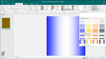 How to Change the Background Color in a Publisher