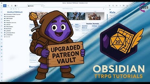 Obsidian - Patreon Vault - Upgraded Templates (2025)