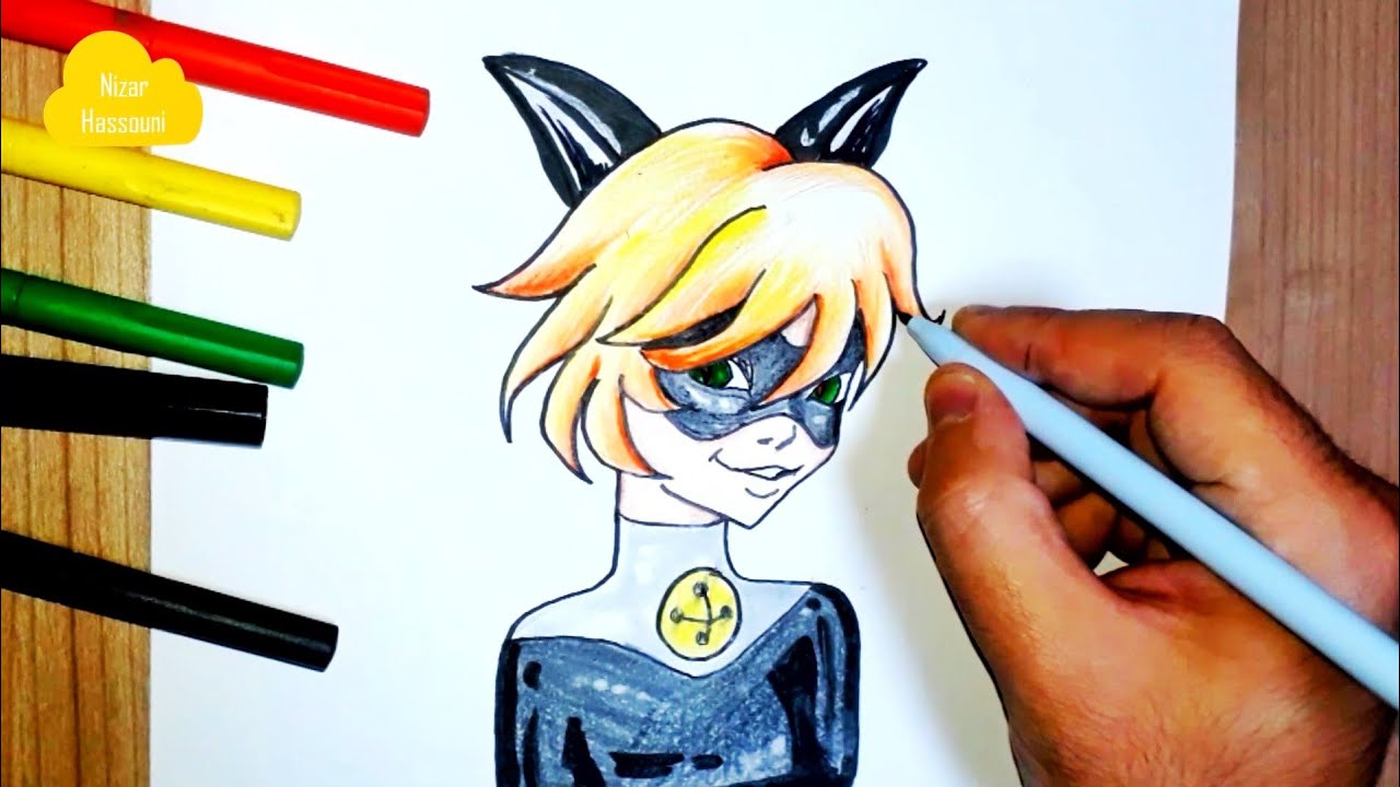 Dessin Chat Noir Miraculous Facile Comment Dessiner Ladybug Et Chat Noir Facilement Youtube
