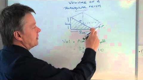 How to work out the volume of a triangular prism
