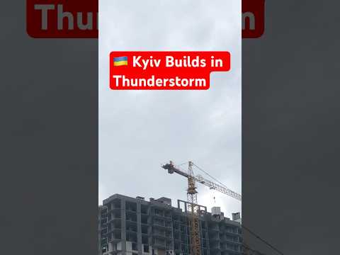 Ukraine During War Builds New In Thunderstorm Shorts Vlog Ukraine Kyiv Building 