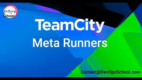 TeamCity Meta Runners