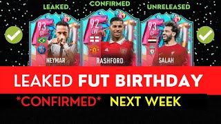 UPCOMING FUT BIRTHDAY CARDS (LEAKED) !? | FIFA 23 ! ft. Neymar, Rashford, Salah, etc...