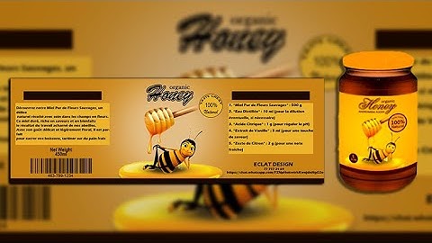 How to Create a Simple Honey Label Design in Photoshop