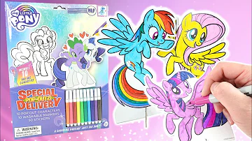 My Little Pony Mane 6 Pop-outz Coloring Activity Speedcoloring