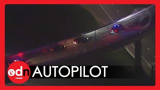 Drunk Driver Unconscious at Wheel of TESLA Arrested