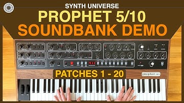 Sequential Prophet 5/10 rev 4 | Sound Bank Demo (Patches 1 - 20) | Synth Universe
