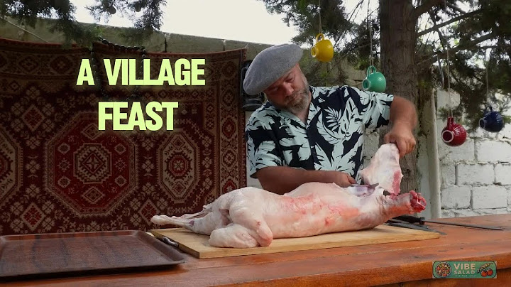 A Village Feast: Whole Sheep Slaughtered and Stewed to Perfection #villege #villagefeast #sheep
