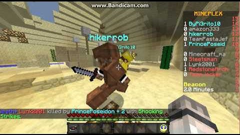 ByPi3rito10 Hacking On Mineplex (Team DeathMatch).