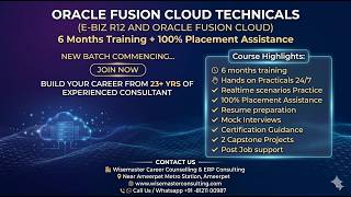 ORACLE FUSION TECHNICALS CLOUD + ORACLE E-BUSINESS R12 TECHNICALS+ 10 CAPSTONE PROJECTS