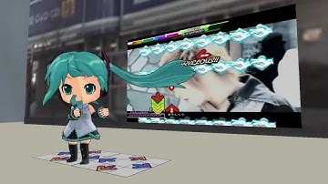 【第9回MMD杯EX】ねんどろいどミクさんがCDP女々しくてをプレイ【DDR】