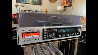 Information Quadraphonic 8-Track Record Player AM-FM Stereo Wards Airline Update