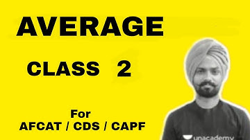 Average Class 2 for CDS AFCAT By Sandeep Brar