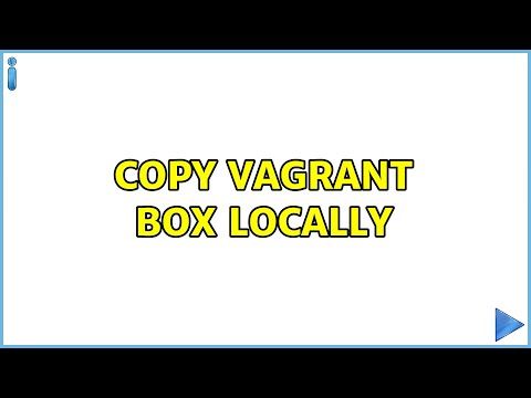 Copy vagrant box