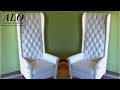 DIY-HOW TO UPHOLSTER A HIGH BACK TUFTED CHAIR - ALO Upholstery