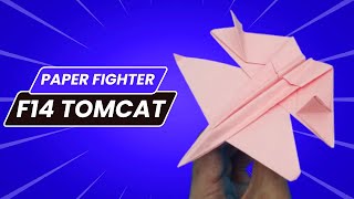 F-14 Tomcat Paper Plane - How to Make a F 14 Tomcat Paper Airplane