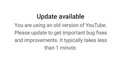 How to fix update available.your are using an old version of youtube.please update problem 2025