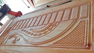 Giant Wooden Door Design With Automated CNC Router - Amazing Modern Woodworking Machine