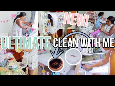 ULTIMATE CLEAN WITH ME 2020! ALL DAY SPEED CLEANING MOTIVATION | WORKING MOM HOUSE CLEANING ROUTINE