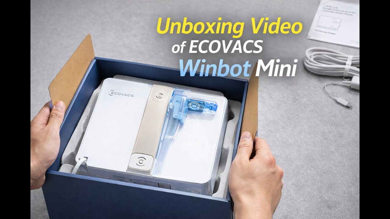ECOVACS Winbot Mini Unboxing | What's Inside the Box? How to use
