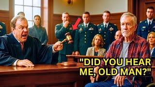 Judge Ordered a Disabled Veteran to Take Off His Medal — Then Froze When the General Walked In