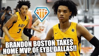 Brandon Boston TAKES HOME MVP of EYBL Dallas!! | 6'7 Wing Helps Lead AOT to Peach Jam