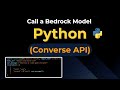 How to Call an Amazon Bedrock Model with Python (Converse API)