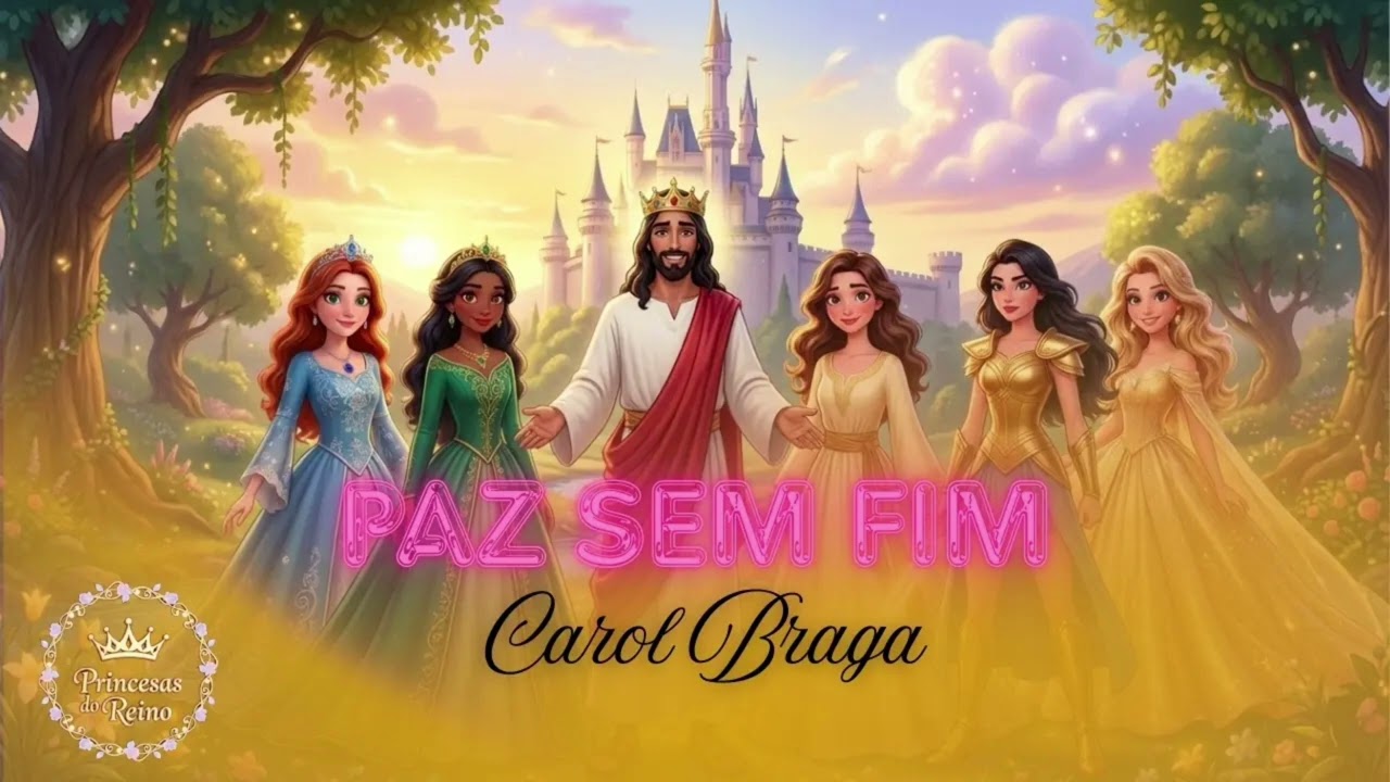 PAZ SEM FIM (NADA QUEBRADO)|CAROL BRAGA | PRINCESAS DO REINO | Música Infantil Gospel |Estilo Disney