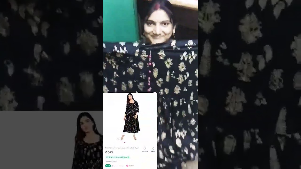 Meesho Black Kurti Review at  ₹341|| Online Shopping || 