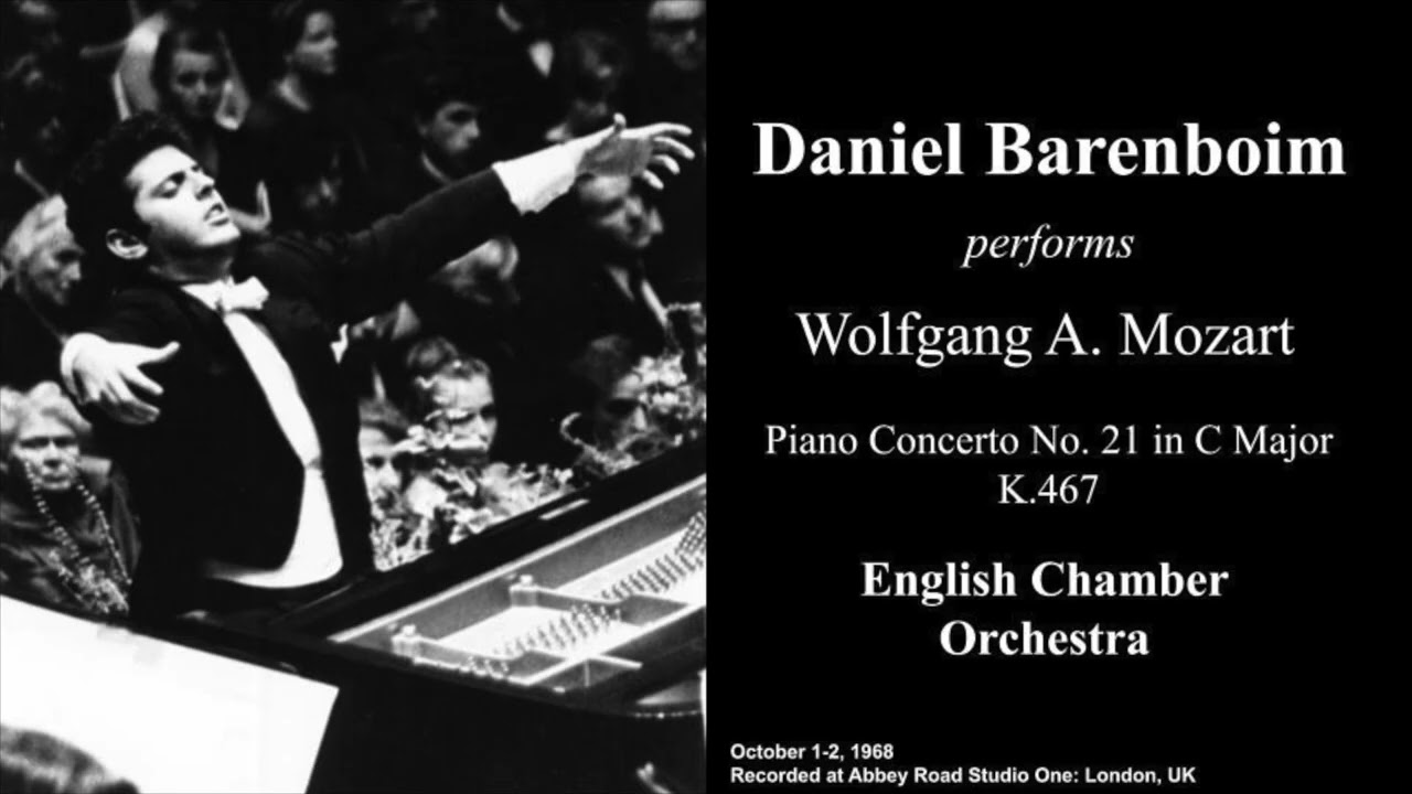 Daniel Barenboim - Mozart's Piano Concerto No. 21, K.467 (1968, HQ