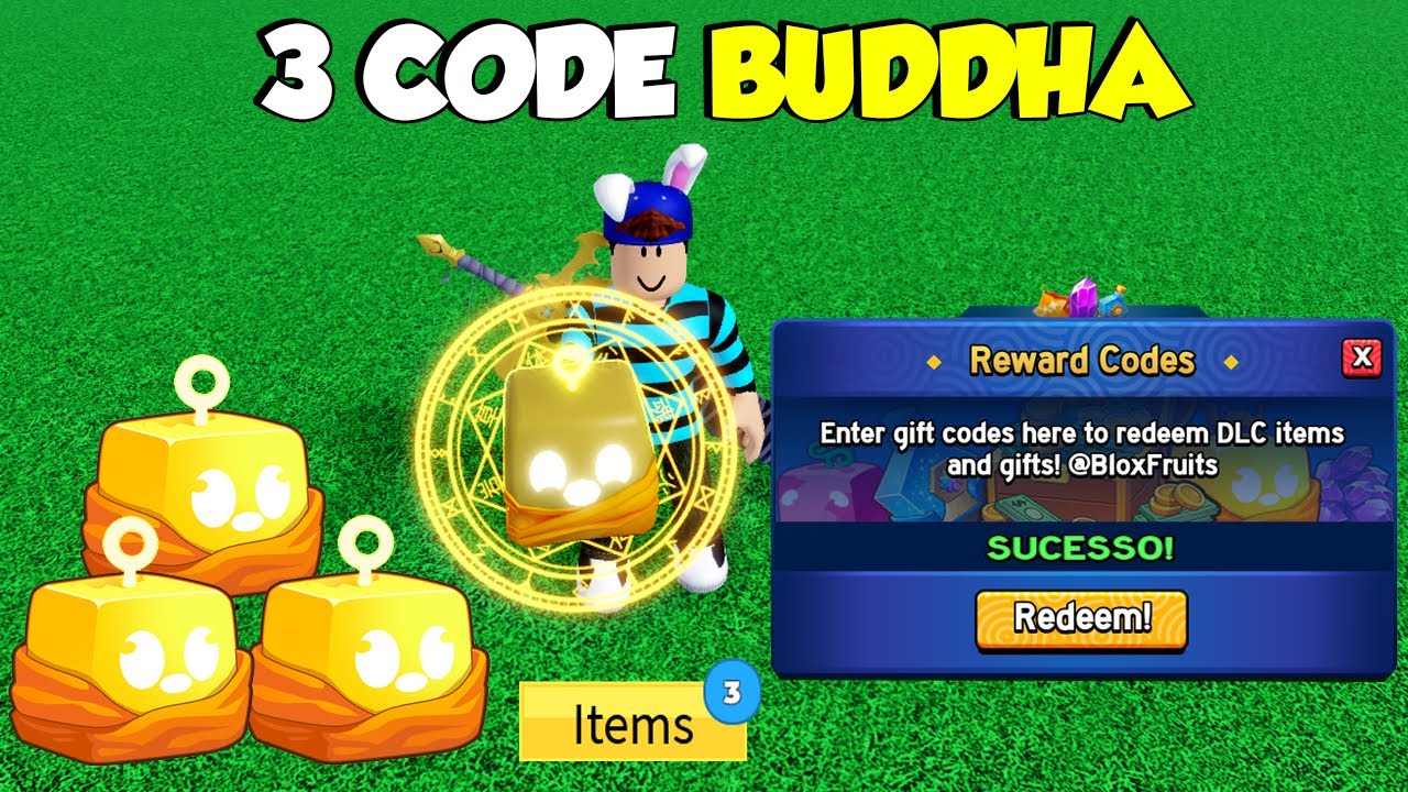 3 NOVOS CÓDIGOS DA FRUTA BUDDHA NO BLOX FRUITS